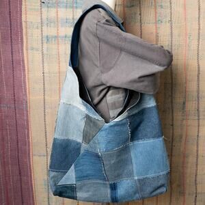 Custom upcycled hobo bag / shoulder bag